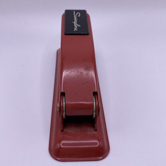 Vintage Swingline Red Cub Stapler Made In Long Island, NY Works-2915753 - Picture 4 of 9
